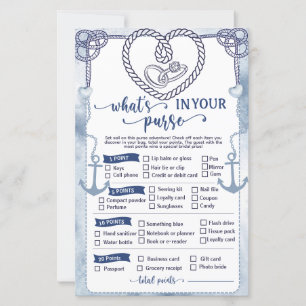 Nautique Qu'y a-t-il dans votre sac ? Baby Shower
