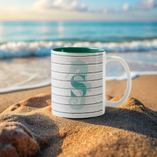 Nautique Seahorse Beach House Café côtier Mug