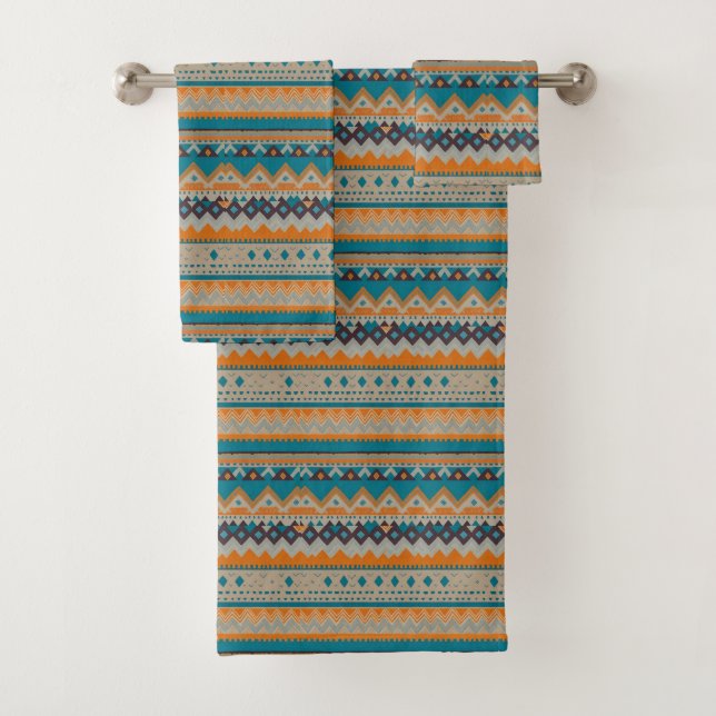 Navajo Indian Style occidental Design Serviettes d (En situation)