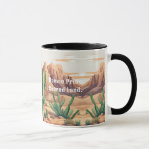 Navajo Pride Typographie Spirit Mug