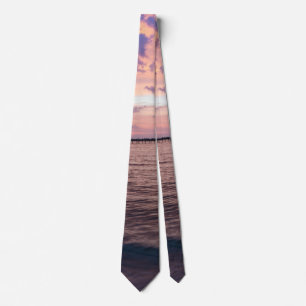 Navarre Beach Magique Heure Purple Sunset Cravate