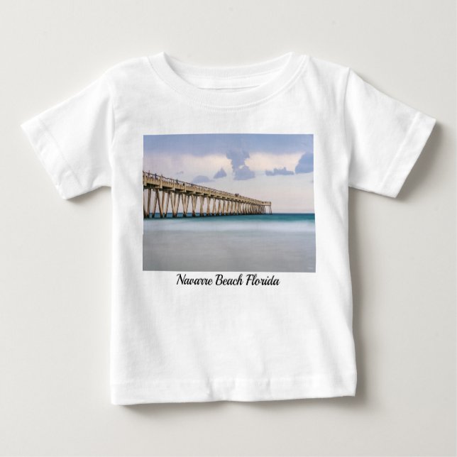 Navarre Beach Pêche Quai bébé bébé Toddler T-shirt (Devant)