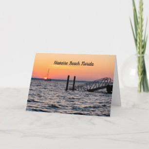 Navarre Floride Père Noël Rosa Sunrise Carte de vo