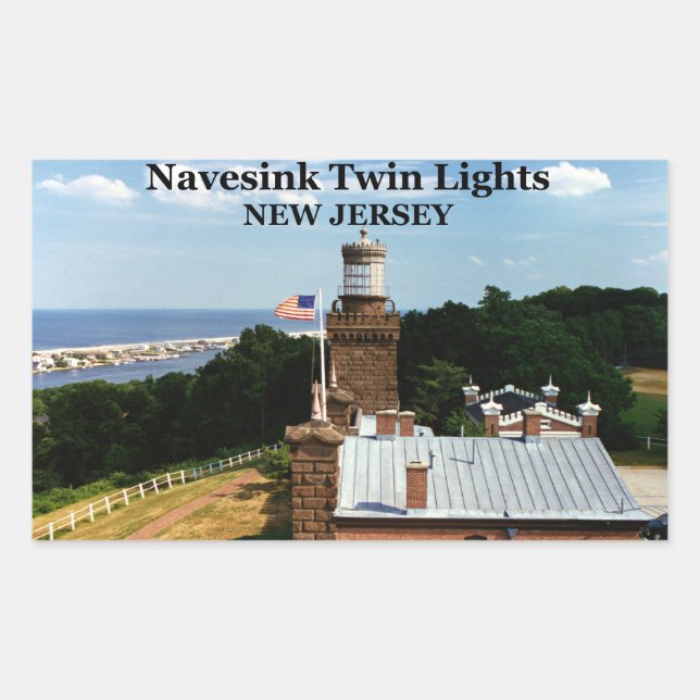 Navesink Twin Lights, Stickers New Jersey (Devant)