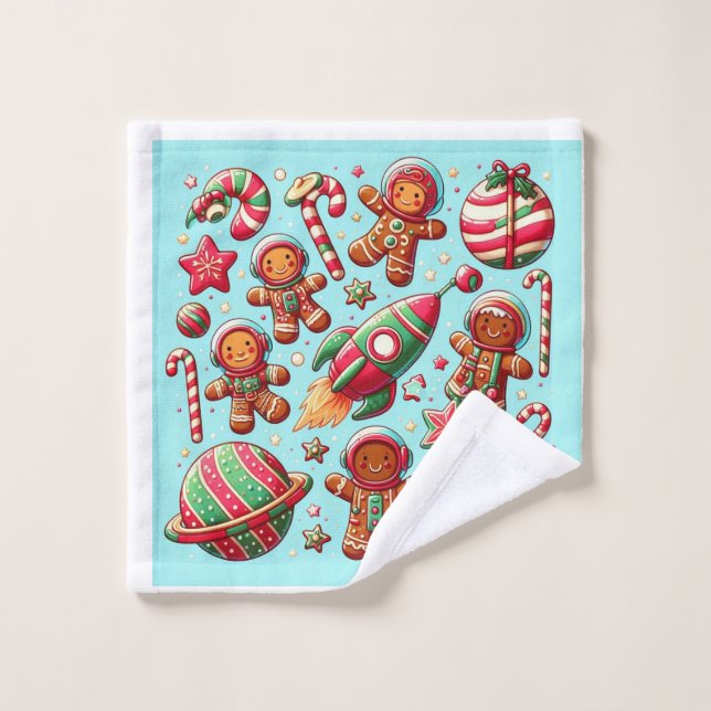 Navette spatiale Noël  (Gant de toilette)