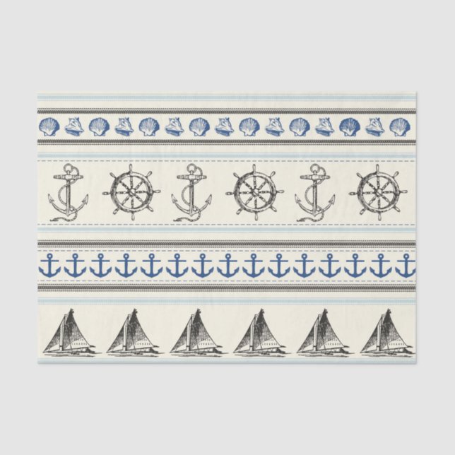 Navigation du papier de soie de soie nautique de (Recto)