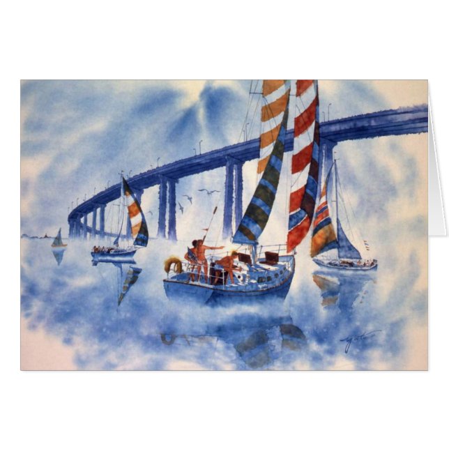 NAVIGATION HEUREUSE À LA BAIE DE SAN DIEGO (Devant horizontal)