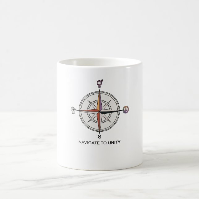 Naviguer jusqu'à Unity Compass mug - Justice socia (Centre)