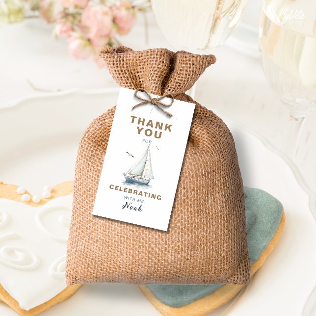 Naviguez avec étiquette de cadeau de fête d'annive (Créateur téléchargé)