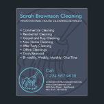 Navire Blue Minimal Home Cleaner Flyer<br><div class="desc">Navire Blue Minimal Home Cleaner Flyer</div>