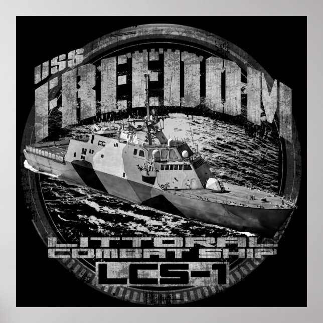 Navire de combat Littoral Poster de la liberté (Devant)