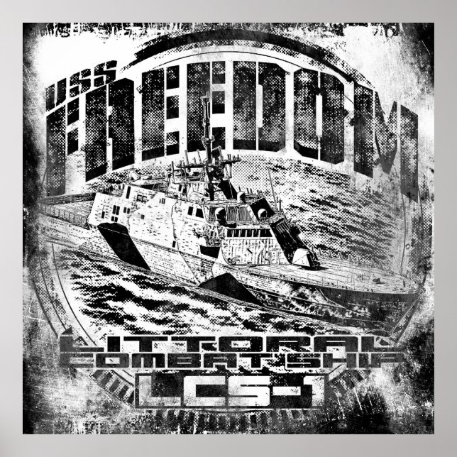 Navire de combat Littoral Poster de la liberté (Devant)