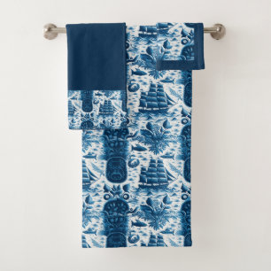 Navire nautique et Motif océanique No5