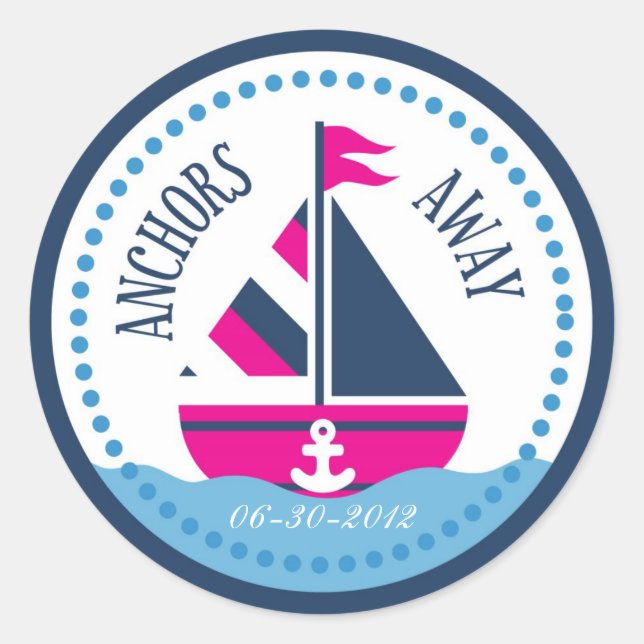 Navires Ahoy ! Autocollant B (Devant)