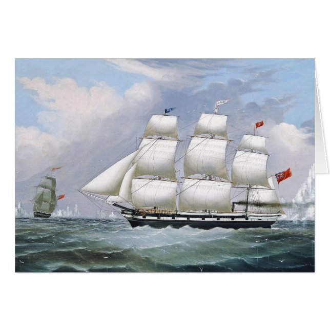 Navires baleiniers allemands Diana & Anne 1800 (Devant horizontal)