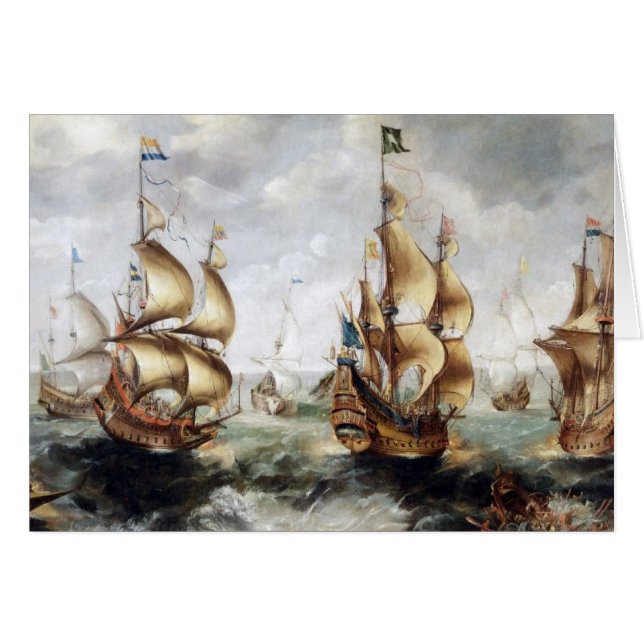 Navires en mer 1632 (Devant horizontal)