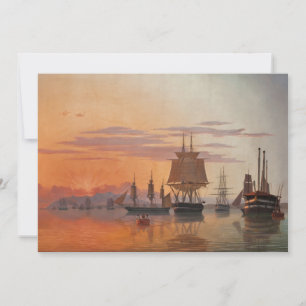 Navires sur le Tage   Carl Dahl