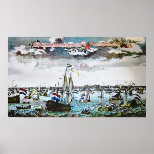 Navires vintages Amsterdam poster de navigation Im