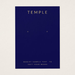 Navy Blue Ajoutez votre logo Carte d'affichage d'o