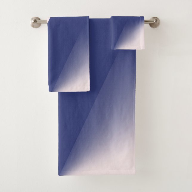 Navy Blue and Pink Diagonal Color Block ombre (En situation)