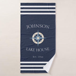 Navy Compass Rose Lake House