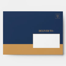 Navy et or Chic Anniversaire