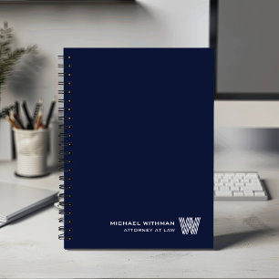 NAVY Monogramme Initial Minimaliste ENTREPRISE