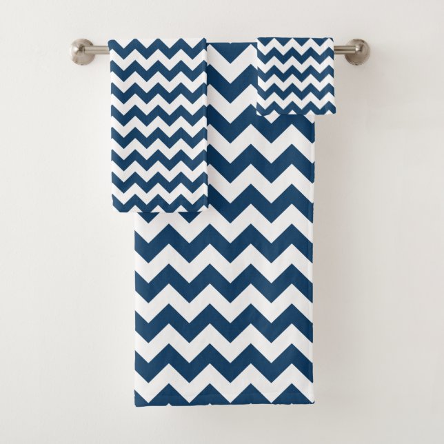 Navy Zigzag, Navy Chevron, Motif géométrique (En situation)