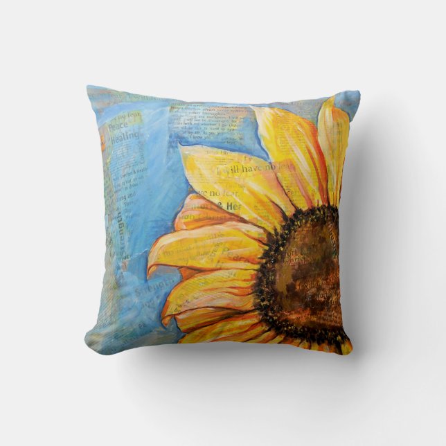 N'ayez aucun coussin de tournesol de crainte grand (Recto)
