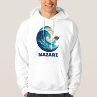 Nazaré Big Wave Portugal Sweat à capuche – Côte de