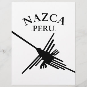 Nazca Pérou Colibri Avec Texte Courbé
