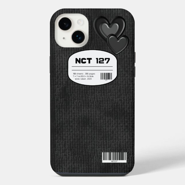 NCT 127 coque iphone de couverture Carnet inspiré (Verso)