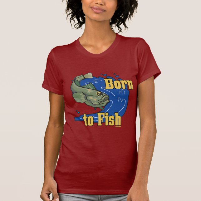 Né à Fish Fishing TShirt (Devant)