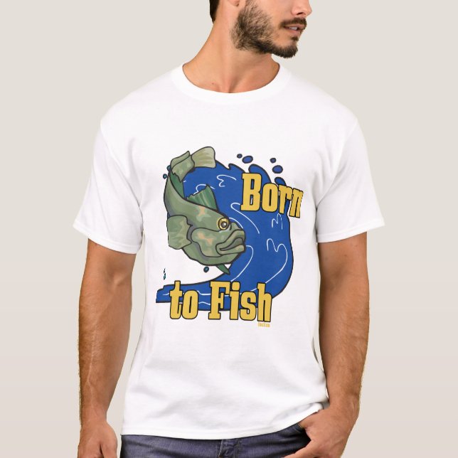 Né à Fish Fishing TShirt (Devant)