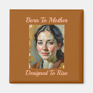 Né à Mère Citation Aimant frigo