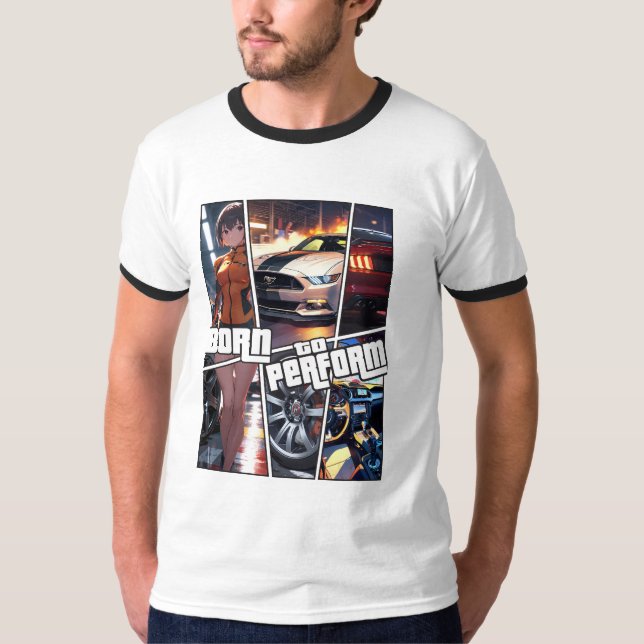 Né à Race, Racing Car T-shirt (Devant)