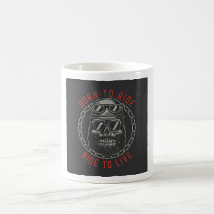Né À Ride Ride Pour Vivre Café Mug