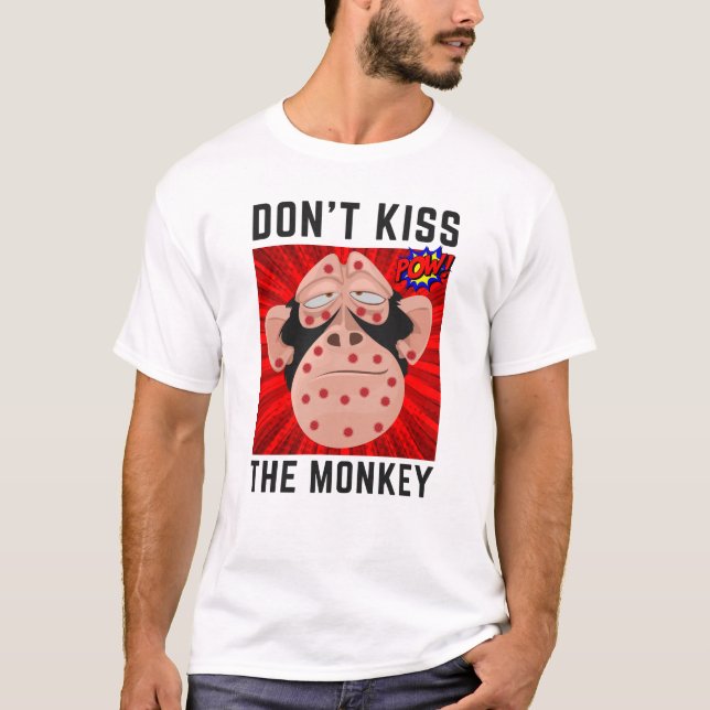 Ne baise pas le T-shirt singe (Devant)