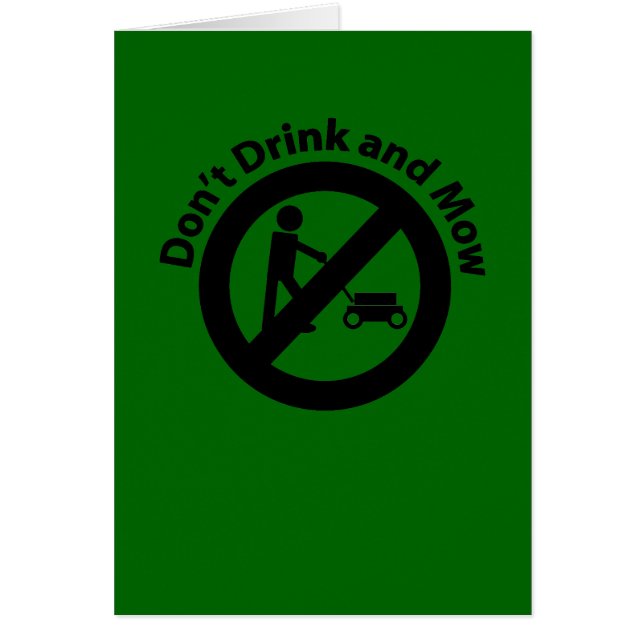 Ne buvez pas et ne tondez pas (Devant)