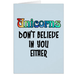 Ne croyez pas aux licornes