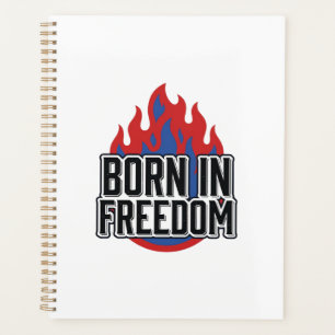 Né dans la flamme de la liberté Vintage shirt à gr
