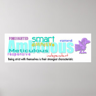 Né dans Rooster Année Personnalité Poster 2 Aztec