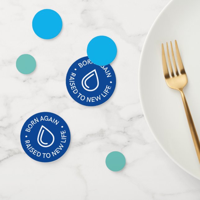 Né de nouveau Baptême Table Confetti (Groupe)