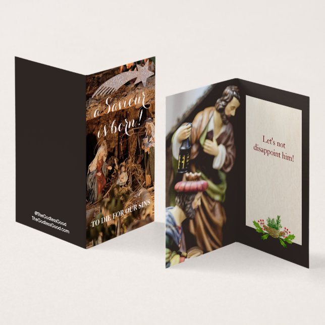 Ne décevez pas - Cartes de Noël athées 25pk Sm (Inside and Outside)