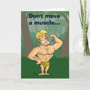 Cartes De Vœux Homme Muscle Zazzle Fr