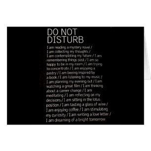 Ne dérangez pas