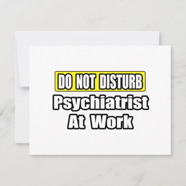 Ne Dérangez Pas...Psychiatre Au Travail (Devant)