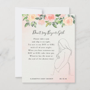 Ne dites pas garçon ou fille   Jeu de Baby Shower