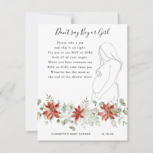 Ne dites pas garçon ou fille   Jeu de Baby Shower