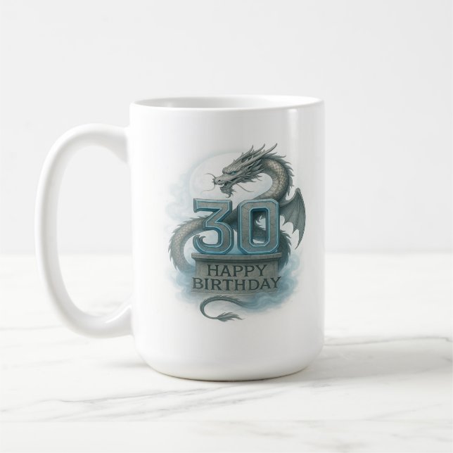 Né du Feu : Dragon 30e Anniversaire Mug (Gauche)